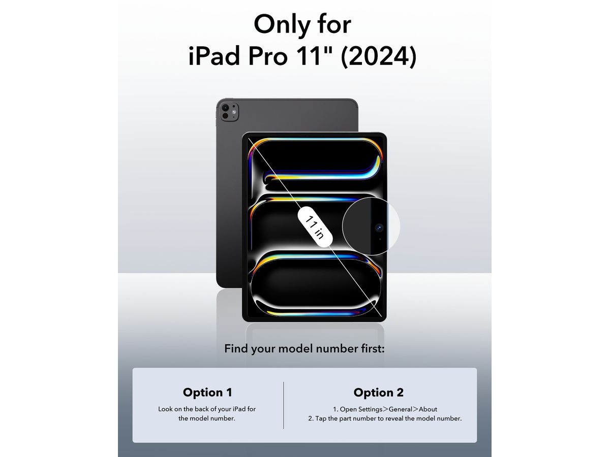 ESR Rebound Hybrid Case 360 1B1990503 iPad Pro 11 , 2024, Grey (4894240193648)