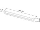 APOLLO Canalina per cavi 146cm VCK18/W bianco, per tavoli 180-200 cm (4032062193877)