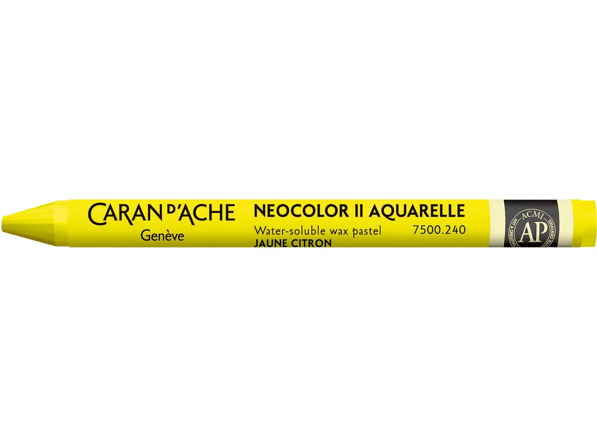 CARAN D'ACHE Crayons de cire Neocolor II 7500.240 jaune-citron (7610186272219)
