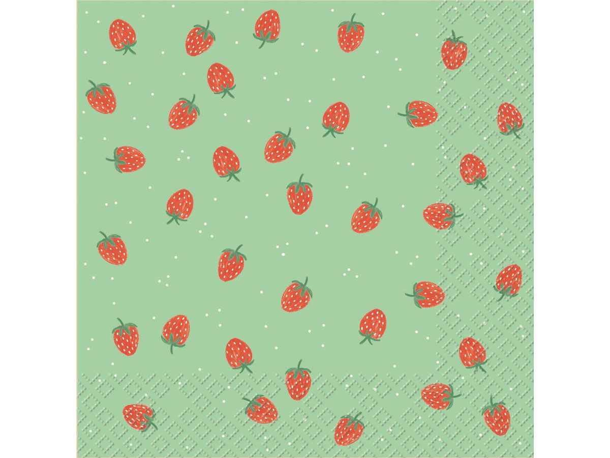 STEWO Serivette Fragolina 33x33cm 2572576346 grün hell FSC 20 Stück (7630050838044)