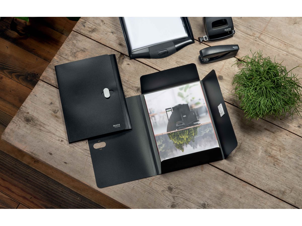 LEITZ Dossier de coll. Recycle A4 4622-00-95 noir, PP (4002432127481)