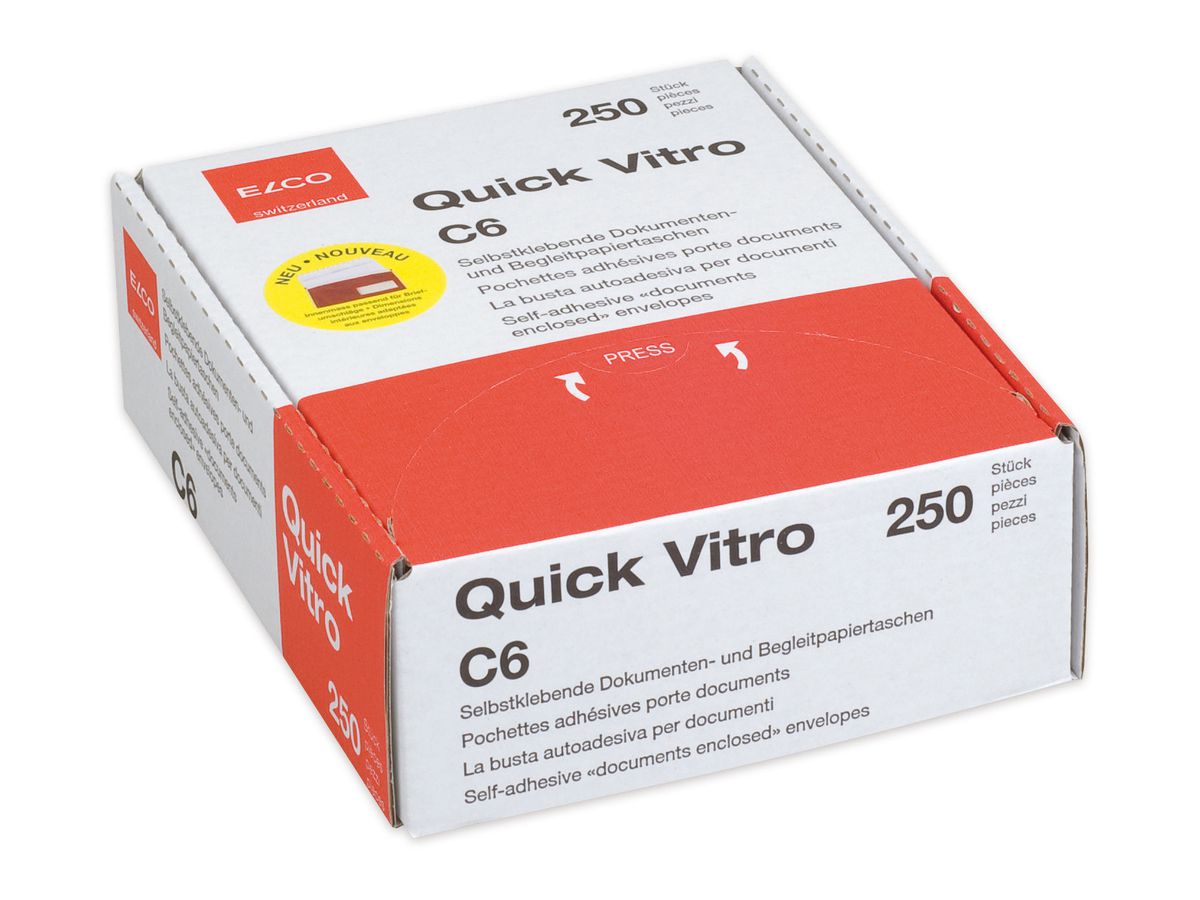 ELCO Dokumentent. Quick Vitro C6 29003.80 rot 250 Stück (7611722017561)