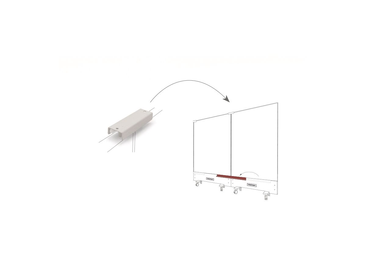 MAGNETOPLAN Top-Connector double 1146098 blanc, pour Infinity Wall (4013695060613)