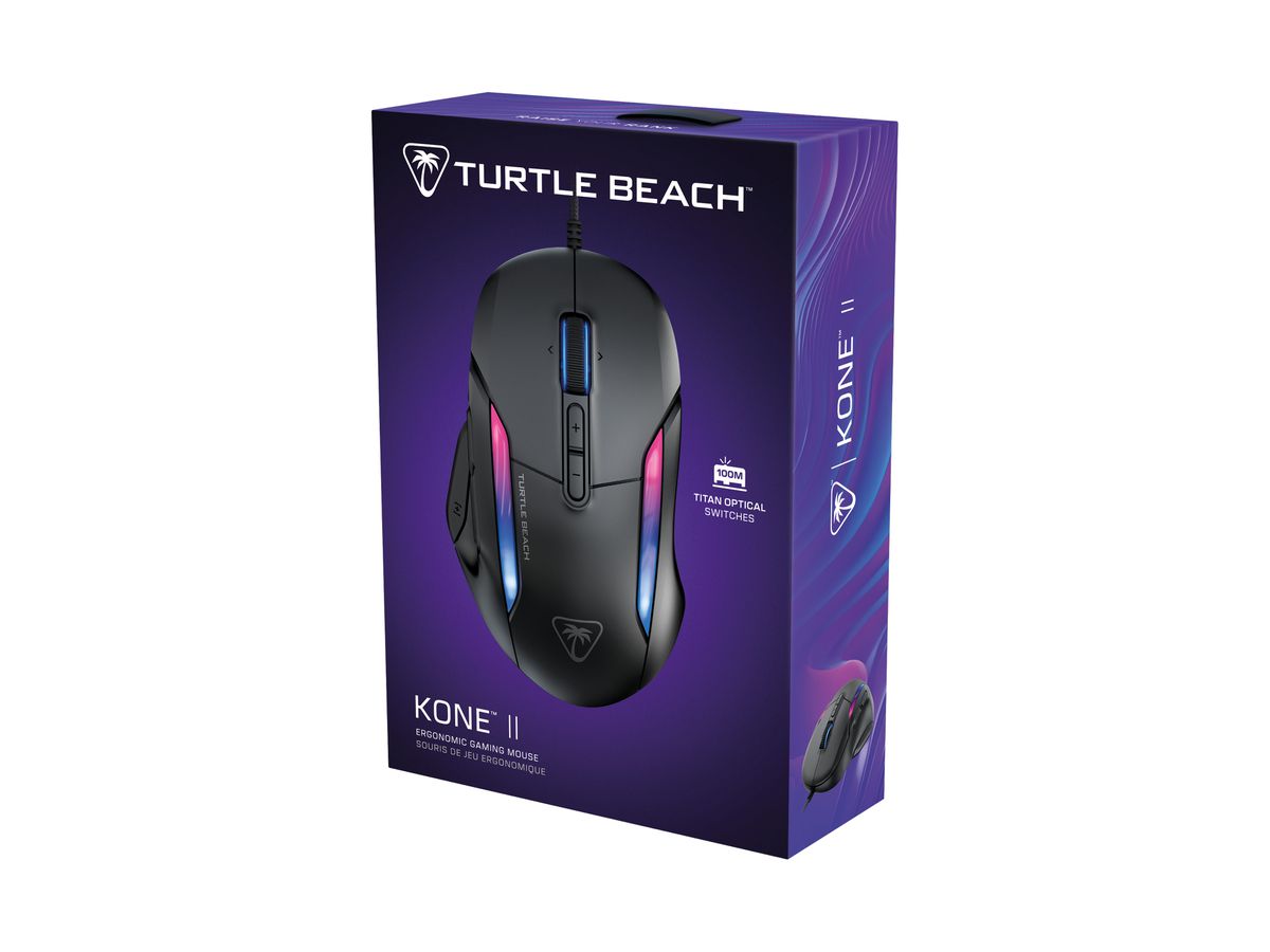 TURTLE BEACH Kone II Gaming Mouse TBM-1003-05 Wired, Black (0731855710027)