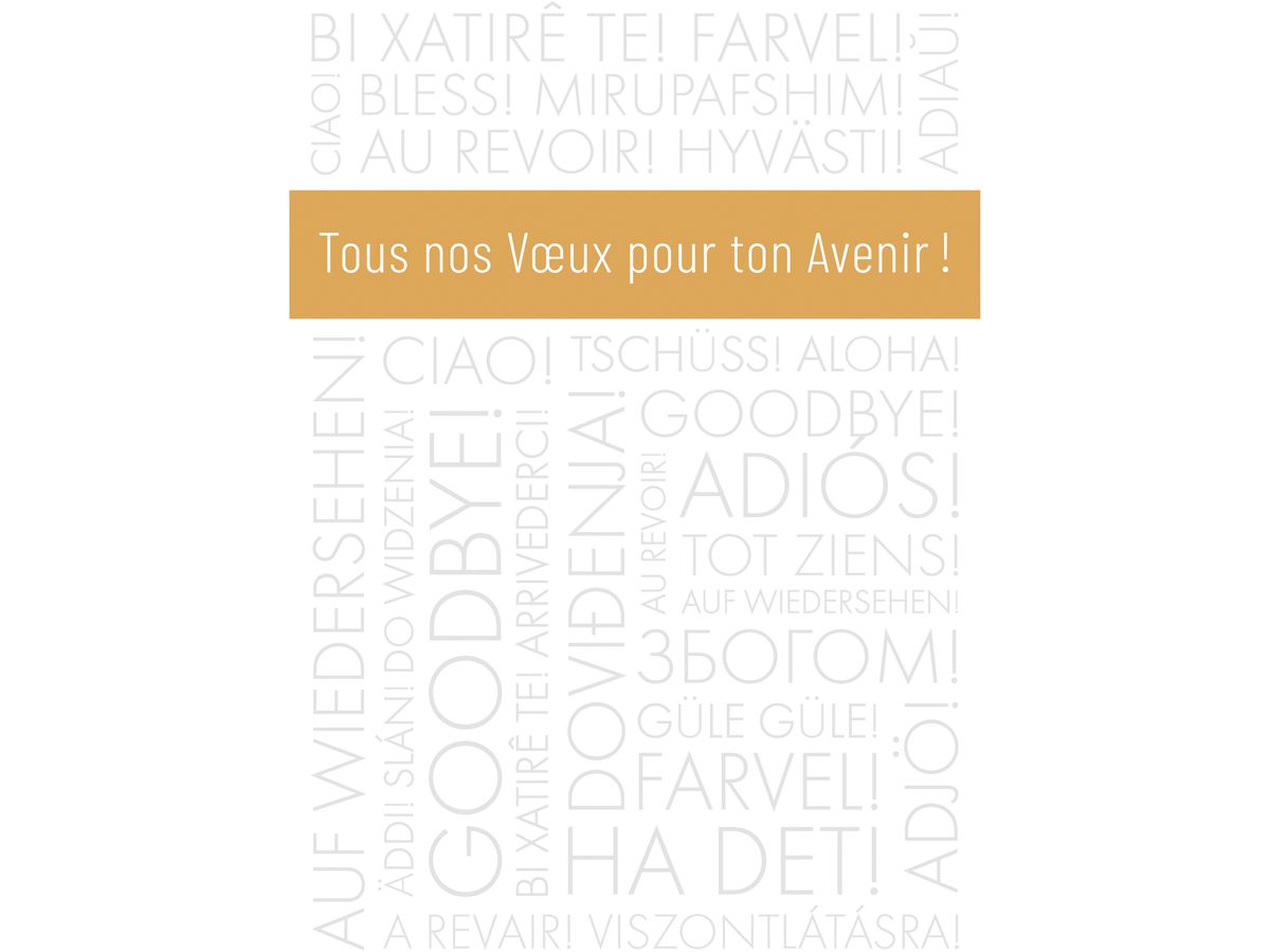ABC Carte d'adieu FR A4 53401 Texte doré (7611119276397)