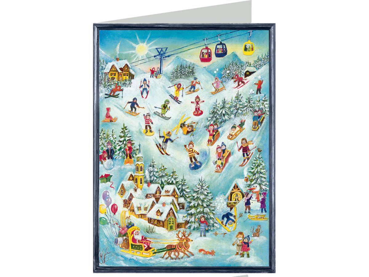 SELLMER Carte de Noël 9900 99114 Ski-Spaß (4025985991149)