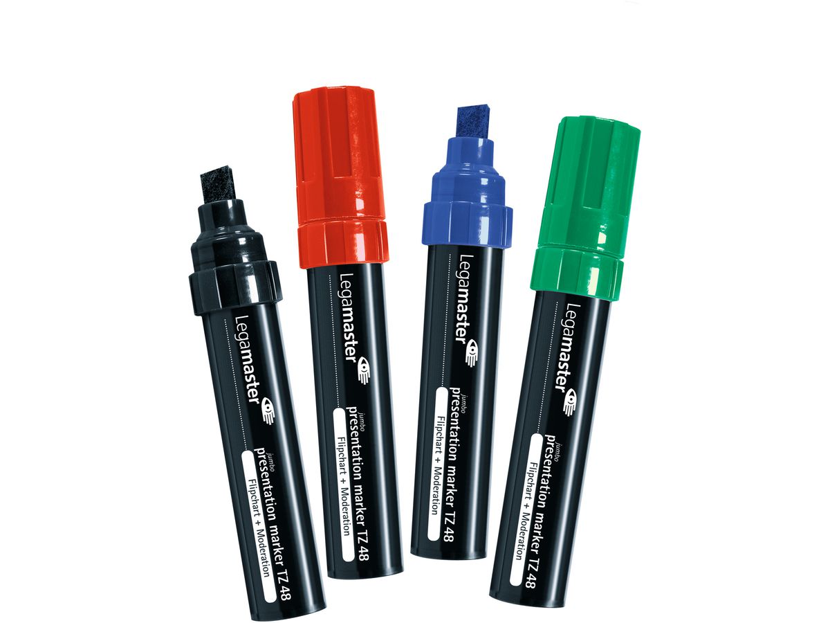 LEGAMASTER Flipchart Marker TZ48 4-12mm 7-155594 4er étui (8713797026222)