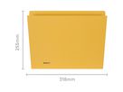 BIELLA Vertikalmappe A4 25542420U gelb 240g 100 Stück (7611365217304)