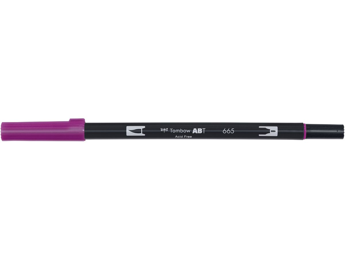 TOMBOW Dual Brush Pen ABT 665 purpur (4901991901849)
