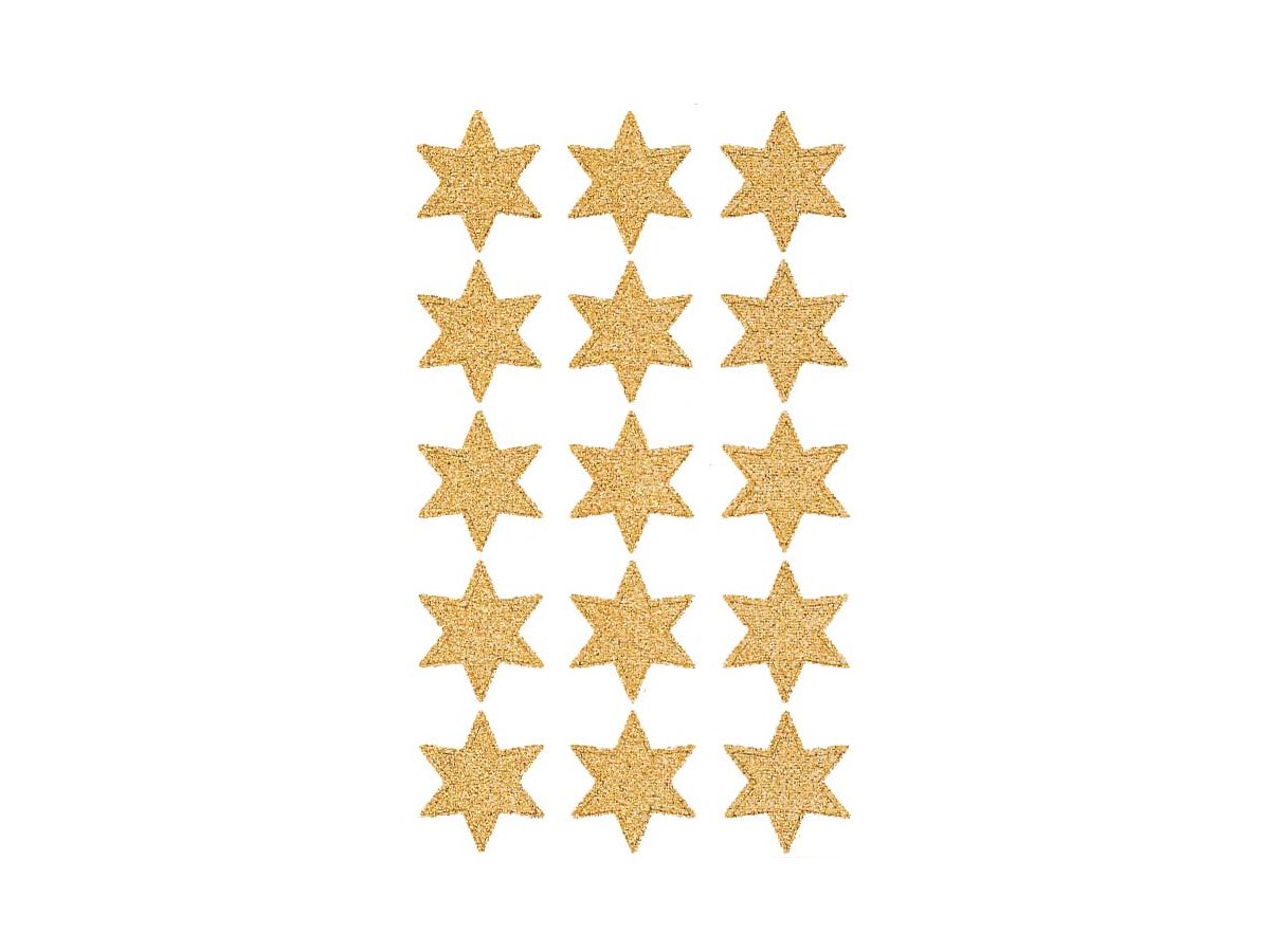 Z-DESIGN Sticker Sterne Weihnachten 4112 gold 2 Stück (4004182041123)