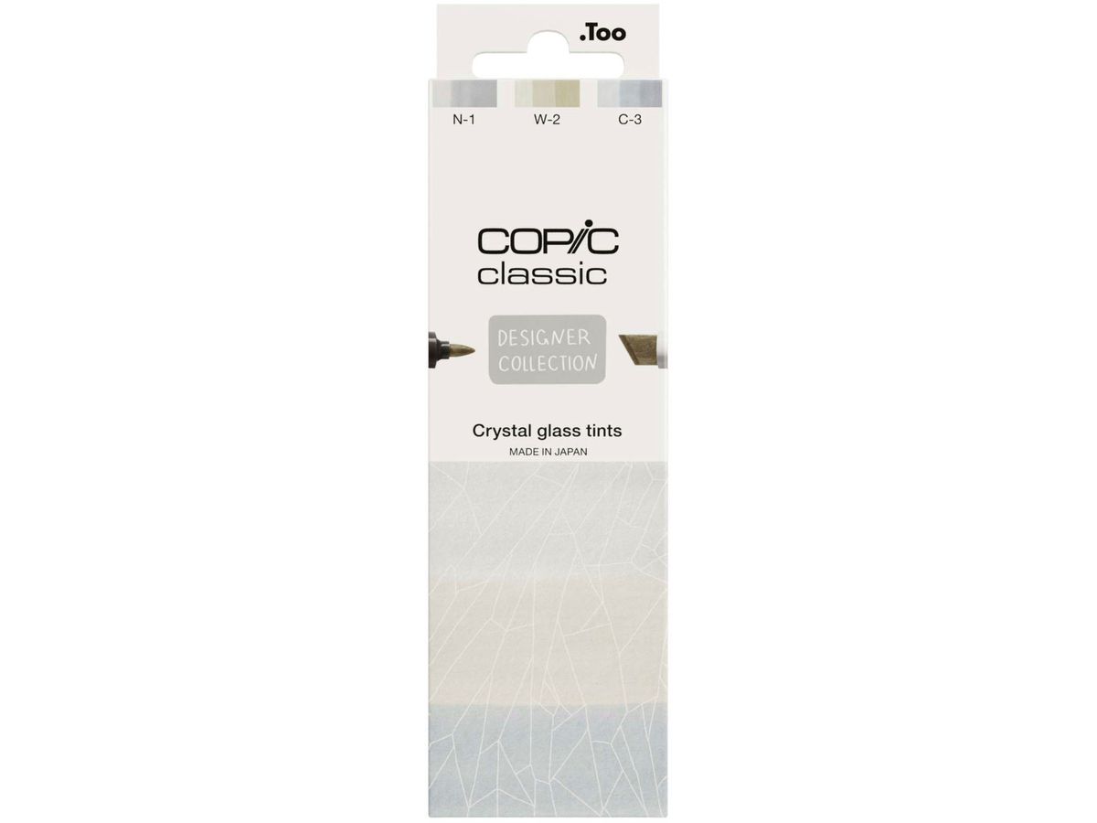 COPIC Marker Classic Designer 200750312 Crystal glass tints 3 pièces (4013695268798)