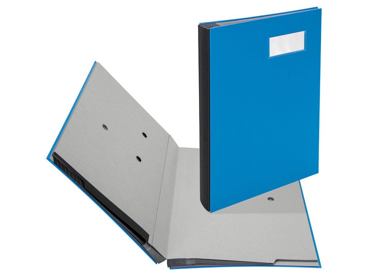 BIELLA Unterschriftenmappe A4 34142005U blau 20-teilig (7611365342204)
