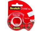 SCOTCH Crystal Tape 19mmx7.5m 6-1975D kristallklar, auf Abroller (0051131592087)