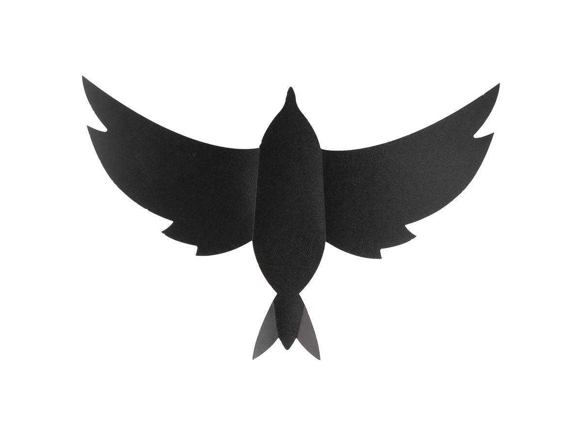 SECURIT Kreidetafel 3-D Bird W3D-BIRD schwarz, 7 Stück 28x16.3x1cm (8719075287583)