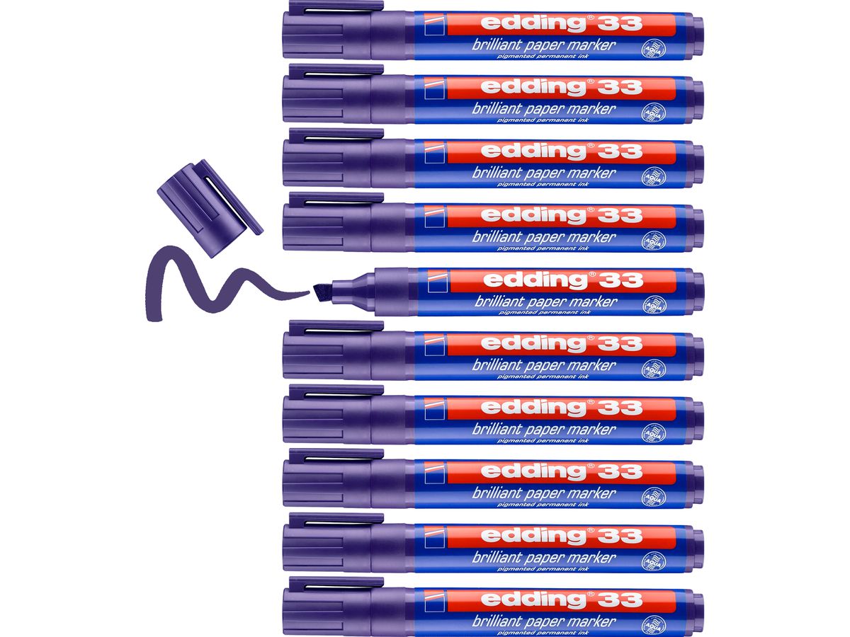 EDDING Permanent Marker 33 1-5mm 33-8 violet (4004764064663)