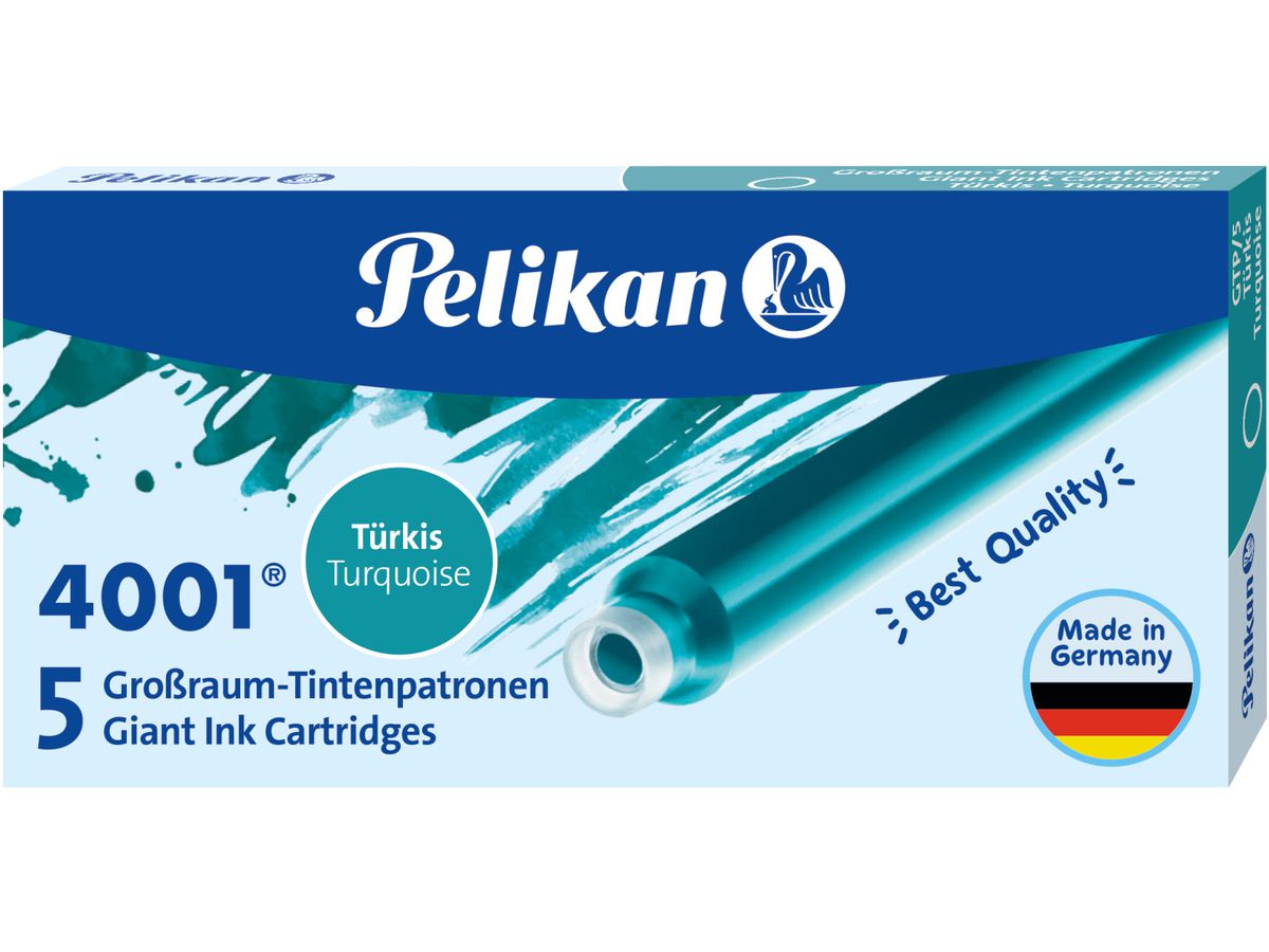 PELIKAN Encre 4001 GTP/5 310656 turquoise 5 pcs. (4012700310651)