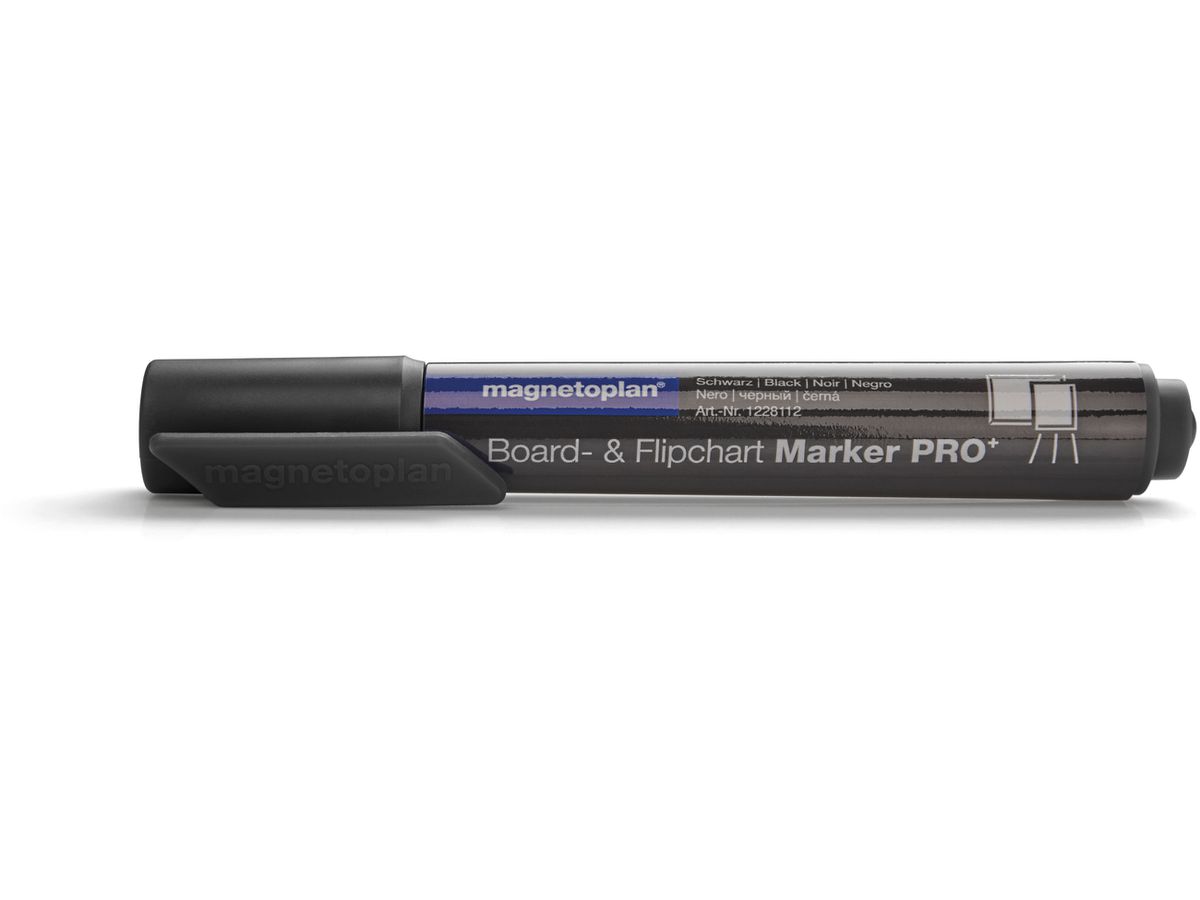 MAGNETOPLAN Kombimarker Pro+ 1228112 schwarz 4 Stk. (4013695024837)