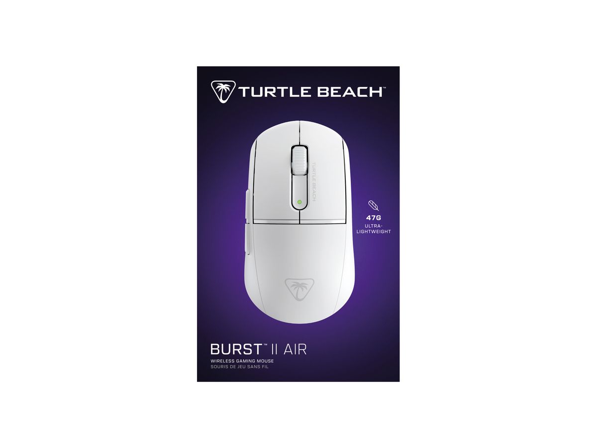 TURTLE BEACH Burst II Air TBM-2101-15 Gaming Mouse, White (0731855721016)