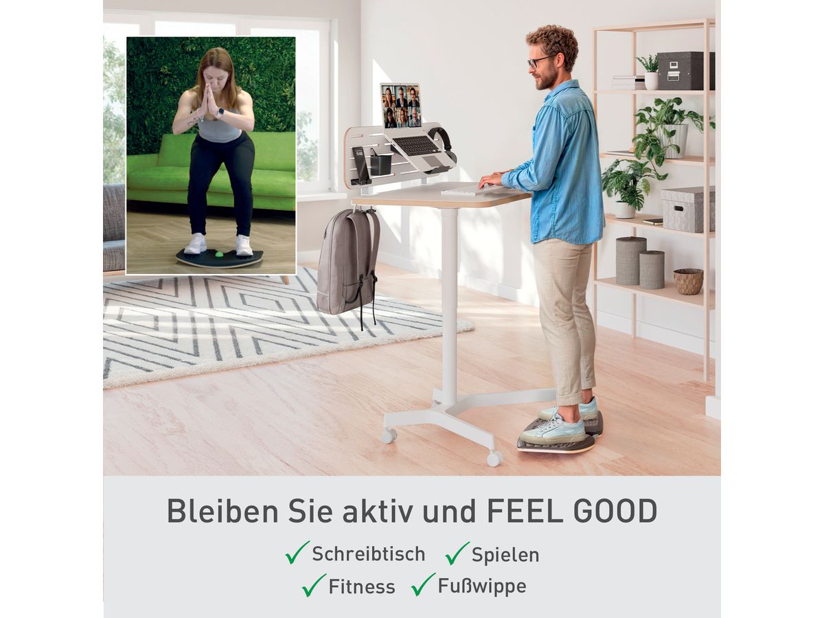 LEITZ Balance Board Ergo Active 6587-00-89 Dunkelgrau (4002432136063)