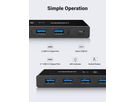 UGREEN 2x4 Sharing Switch Box 30768 USB 3.0 for 2 PCs,Black (6957303837687)