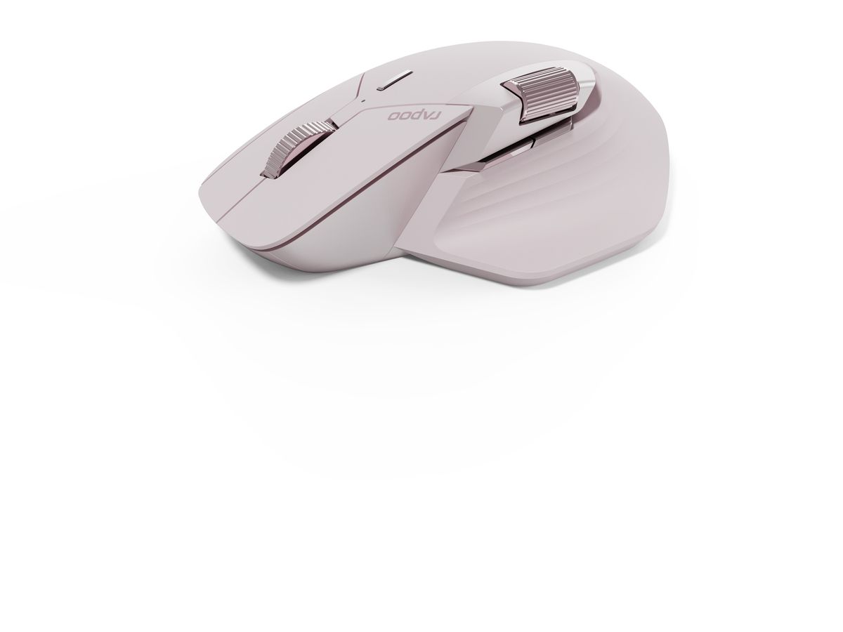 RAPOO MT760M Wireless Mouse Pink 12532 Multi-Mode (6940056125323)