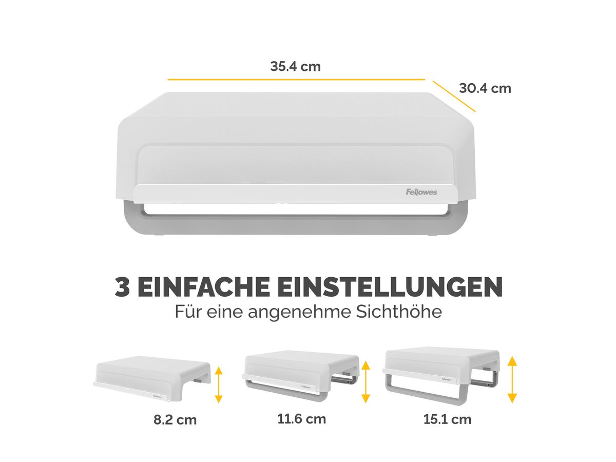 FELLOWES Monitor Ständer Breyta 100016561 weiss (0043859794904)