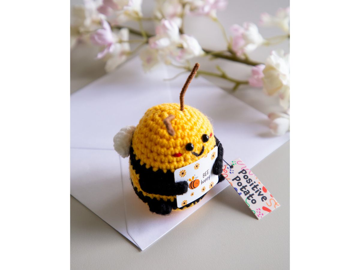 I AM CREATIVE Positive Biene 7cm 1000-1552 gelb (7611983266395)