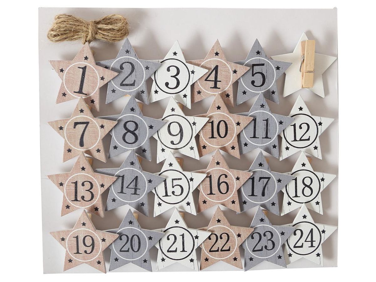 I AM CREATIVE Calendrier de l'Avent pinces 4088.06 pastel (7611983198924)