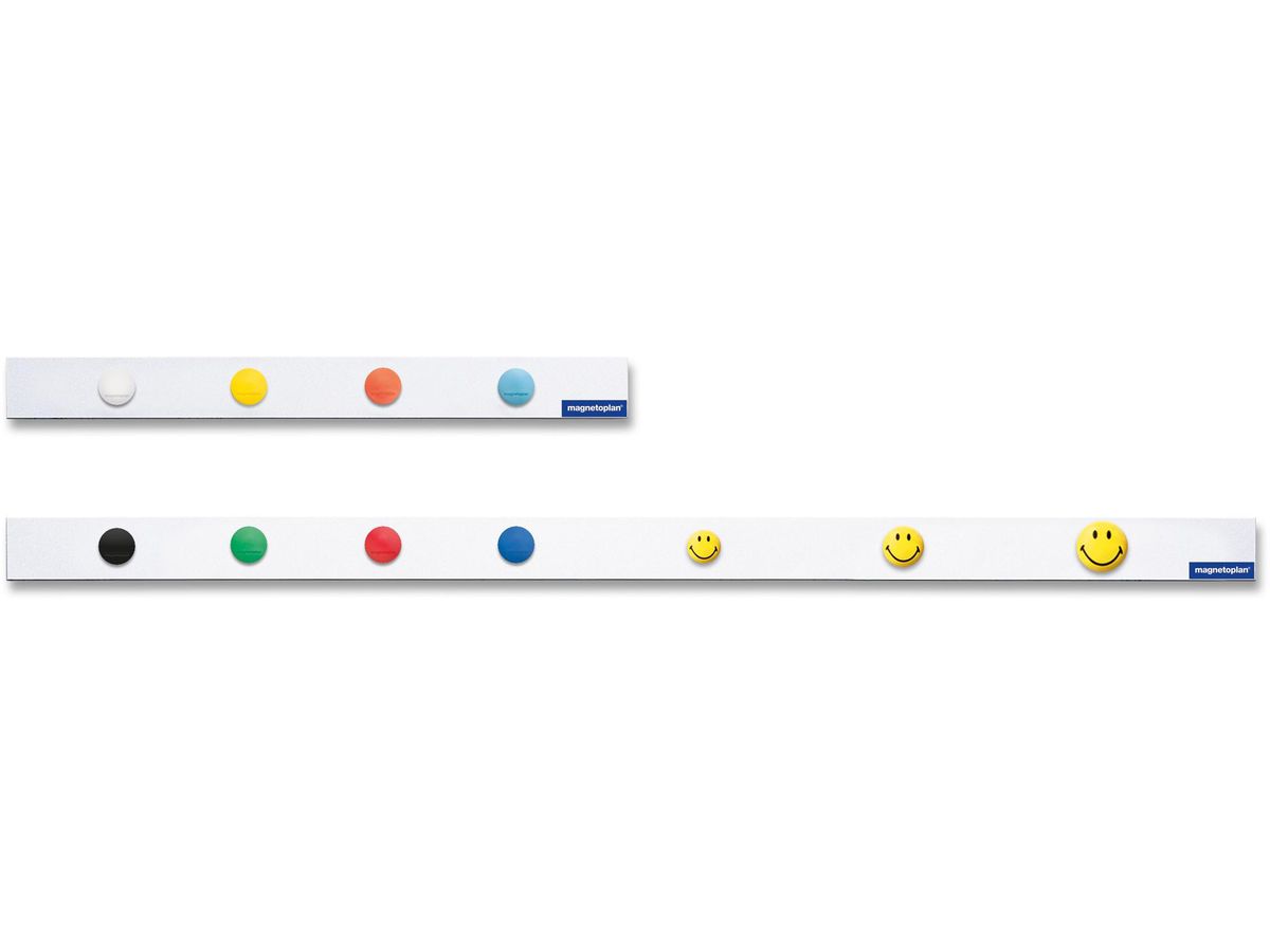 MAGNETOPLAN Magnetic Wall Rails 1000mm 16151 bianco 10 pezzi (4013695010588)
