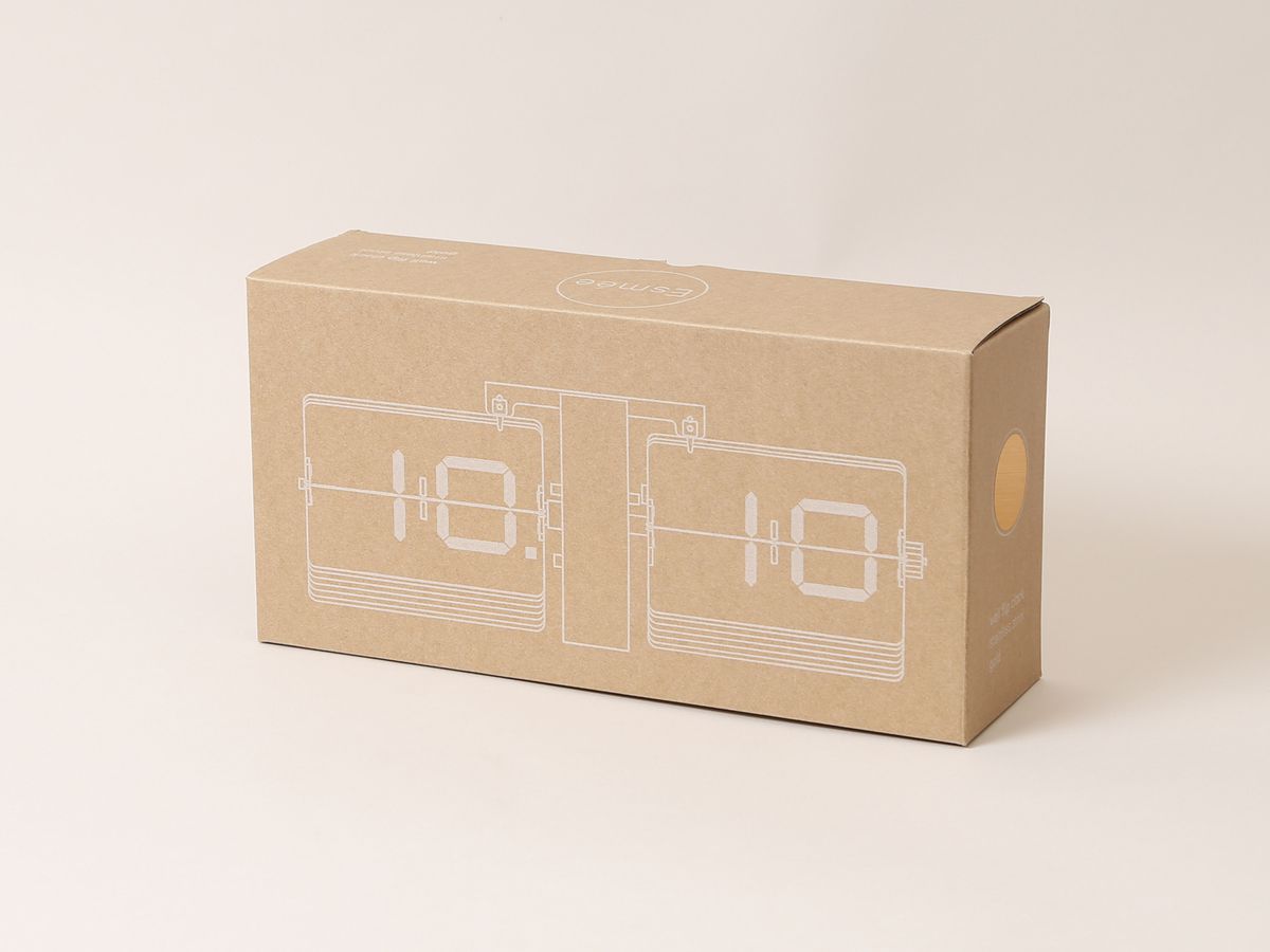 ESMEE Orologio a parete Flip Clock 240.006.04 bianco (7611983195466)