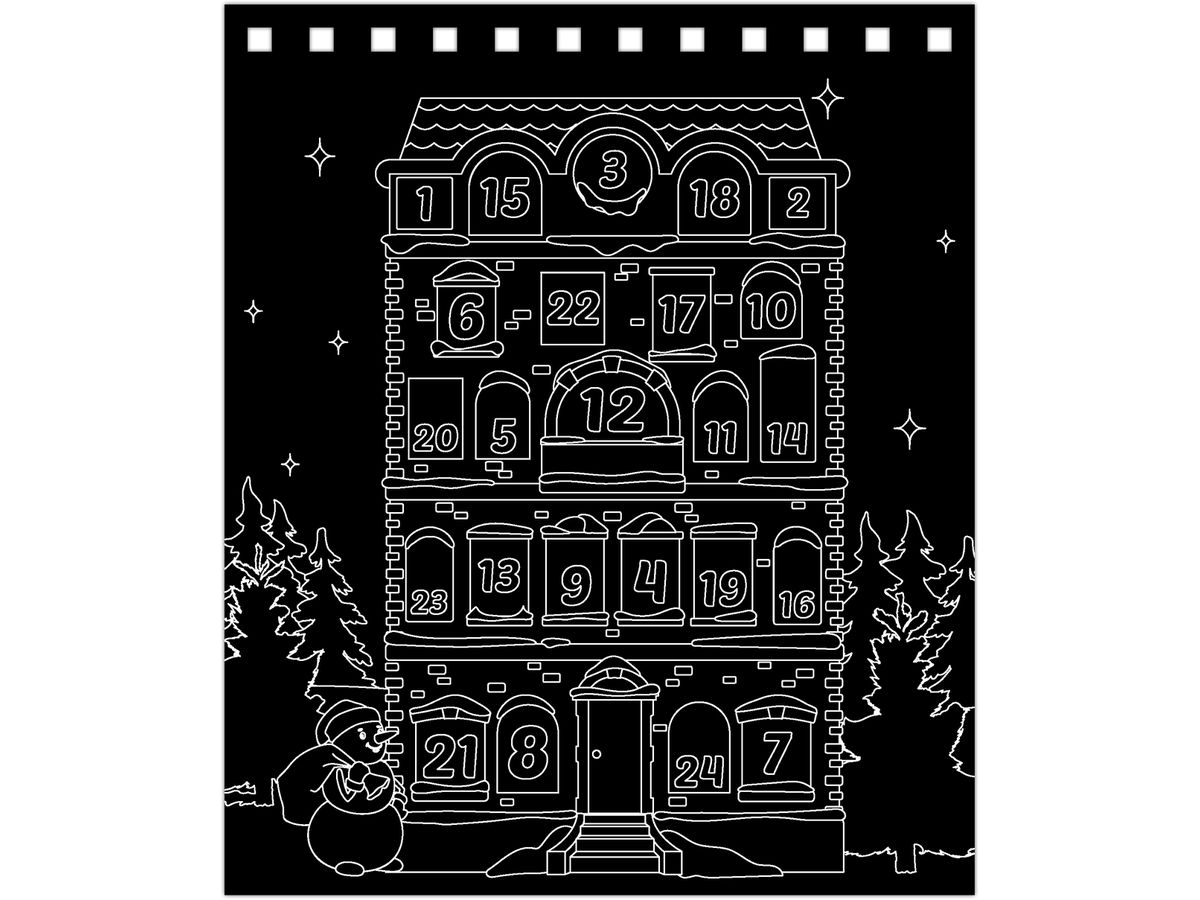 URSUS Calendrier de l'Avent 24890000F à gratter (4008525245919)