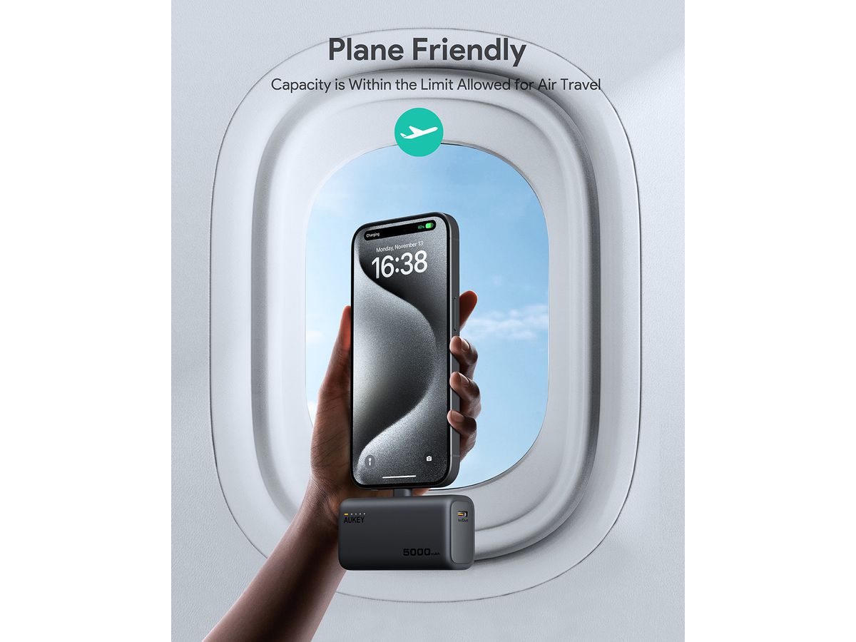 AUKEY Spark Pocket 5000mAh PB PB-Y59 20W PD, Grey (0689323787951)