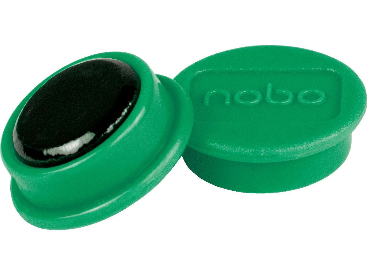 NOBO Calamita rotonda 13mm 1915289 verde 10 pezzi (5028252611114)