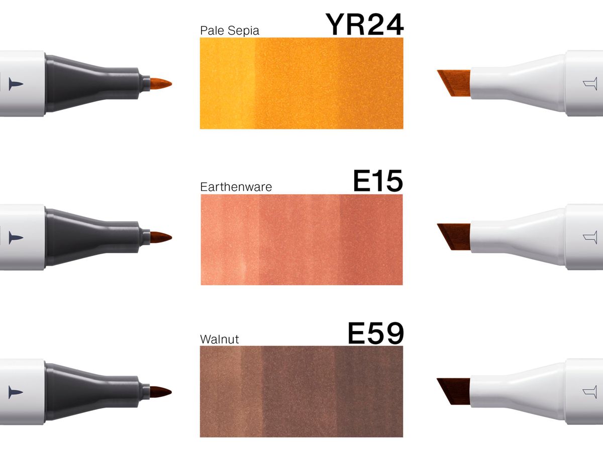 COPIC Marker Classic Designer 200750305 Vivid woods tints 3 pièces (4013695268729)