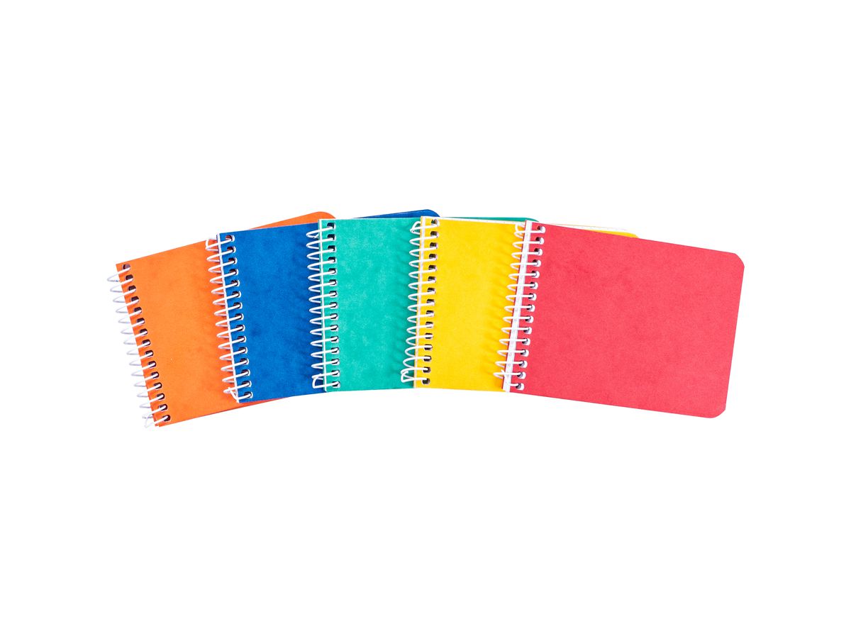 NOVOOO Spiralheft ass. 10,1×7,6cm 729774 kariert, 4mm, 70g 48 Blatt (9010729086620)