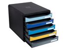 EXACOMPTA Set Tiroires BeeBlue A4+ 3094202D Big Box Plus, 5 comp. (9002494309424)