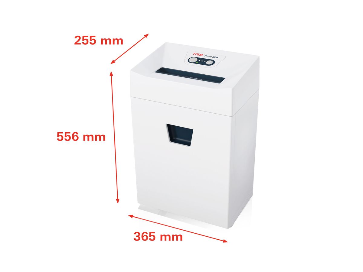 HSM Destructeur docu. Pure 320 2333121 P-4, 25lt (4026631053969)