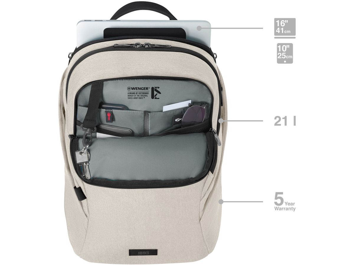 WENGER Backpack 16inch 653499 MX Light Sand (7611160287915)