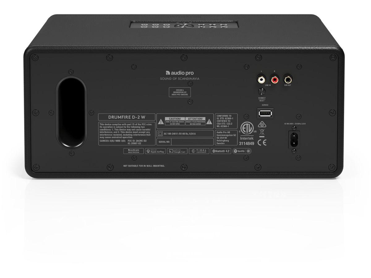 AUDIO PRO Speaker Drumfire D-2 W 15330 Black (7330117153300)