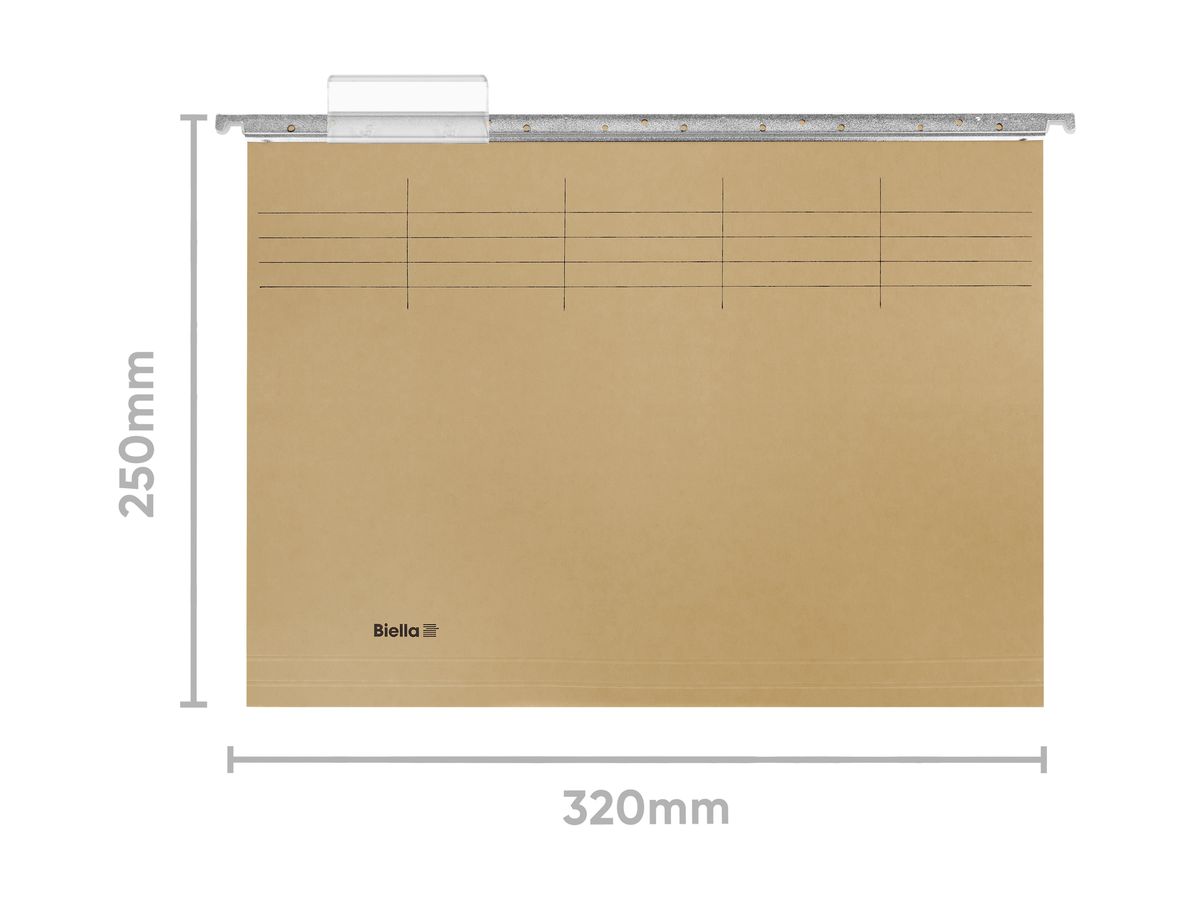BIELLA Hängemappen-Set A4 26945500U oliv 32x25cm 5 Stück (7611365339907)