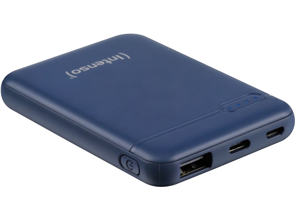 INTENSO Powerbank XS5000, dark blue 7313525 5000 mAh, USB-A, USB-C (4034303028344)