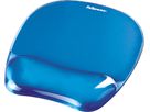 FELLOWES tappetino per mouse Crystals 9114120 blu, con poggiapolsi (0077511911415)