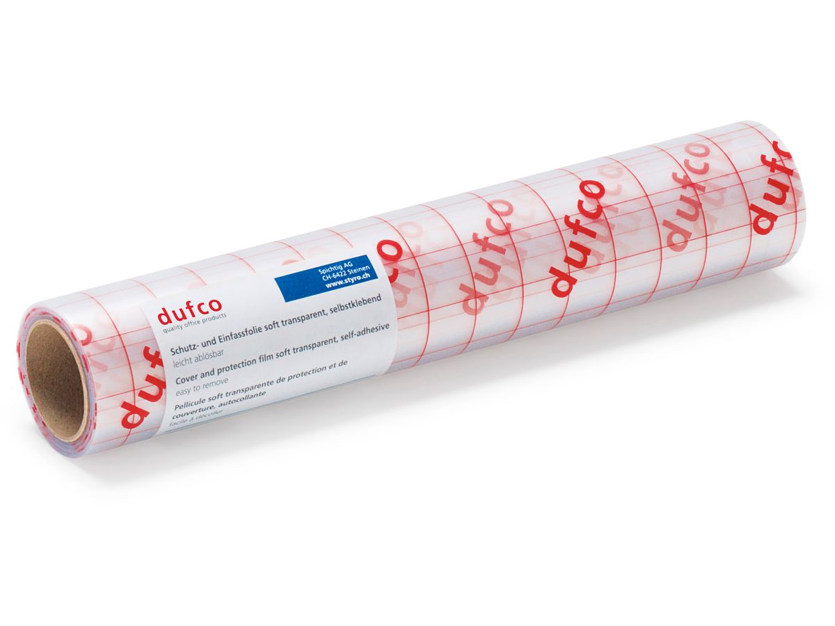 DUFCO Selbstklebefolie 30x500cm 6492.001 glasklar,80my,non-perm.,PVC (7612176082327)