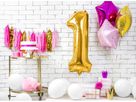 PARTYDECO Palloncino in foil no. 1 86cm FB1M-1-019 oro (5902230736115)