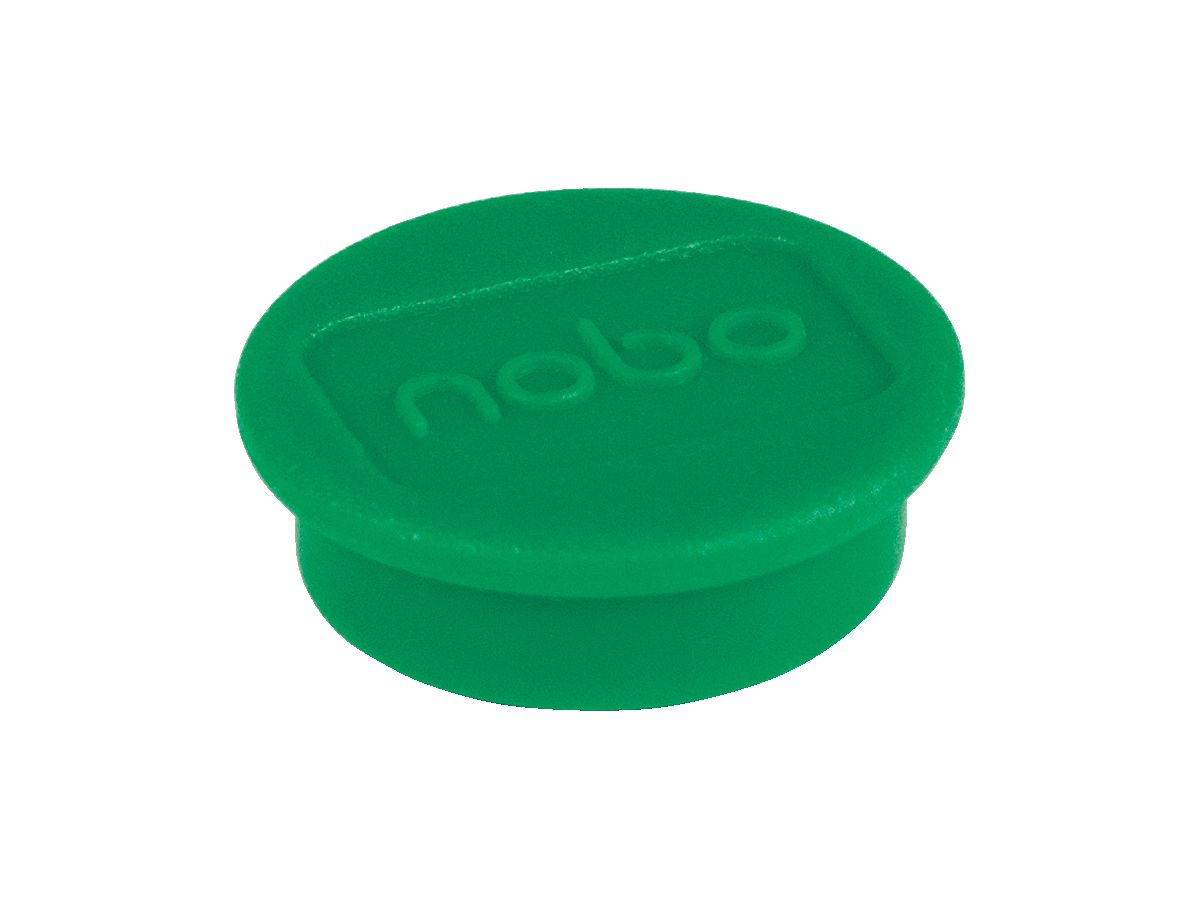 NOBO Calamita rotonda 13mm 1915289 verde 10 pezzi (5028252611114)