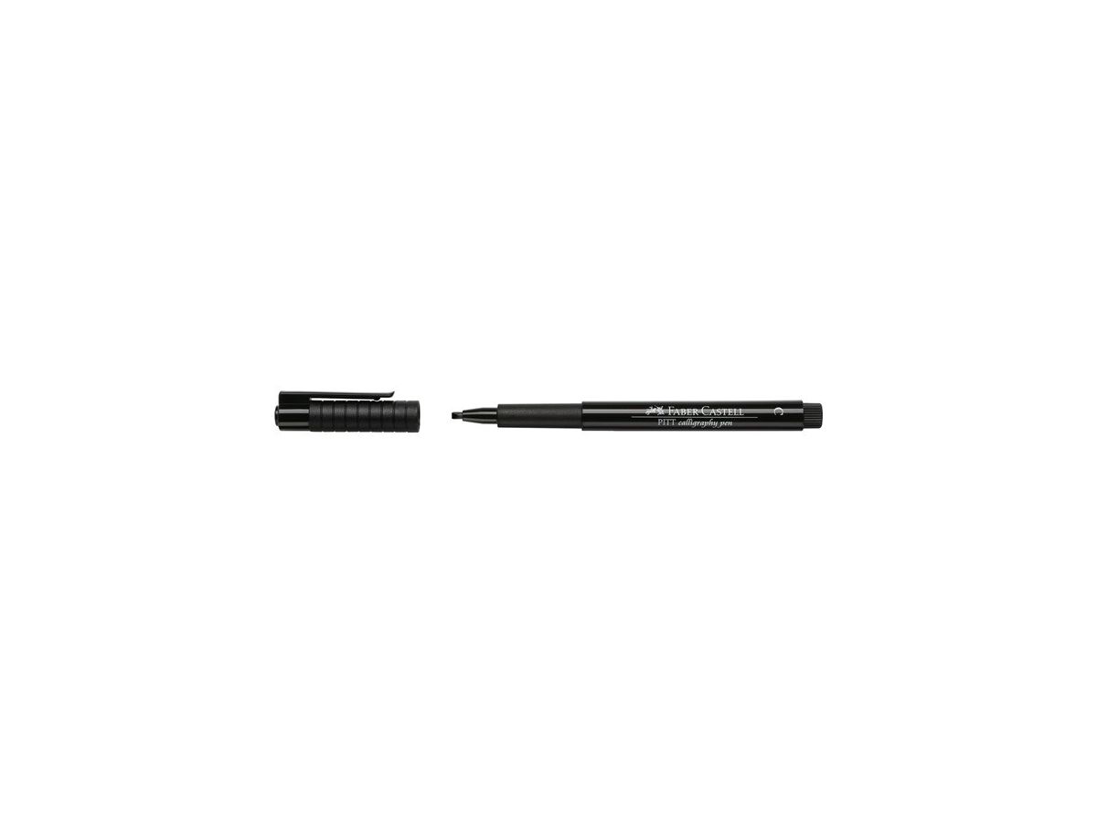 FABER-CASTELL Pitt Calligraphy-Pen 2mm 167599 schwarz (4005401675990)