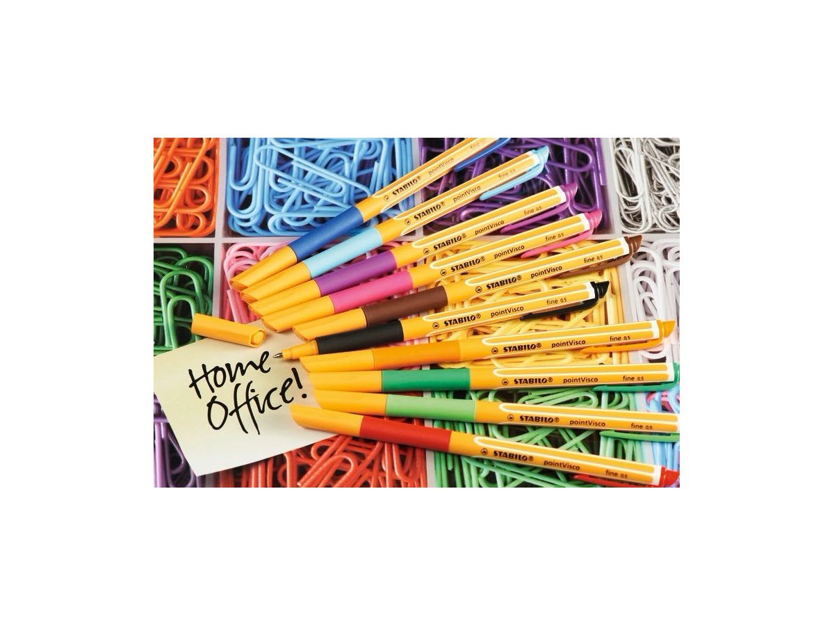 STABILO pointVisco Stylos gel 0.5mm 1099/10 10 couleurs ass. (4006381360630)