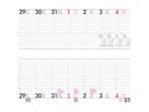 BÜROLINE Wochenplaner 2026 890712 1W/2S ML 12x28.4cm (7612532009845)