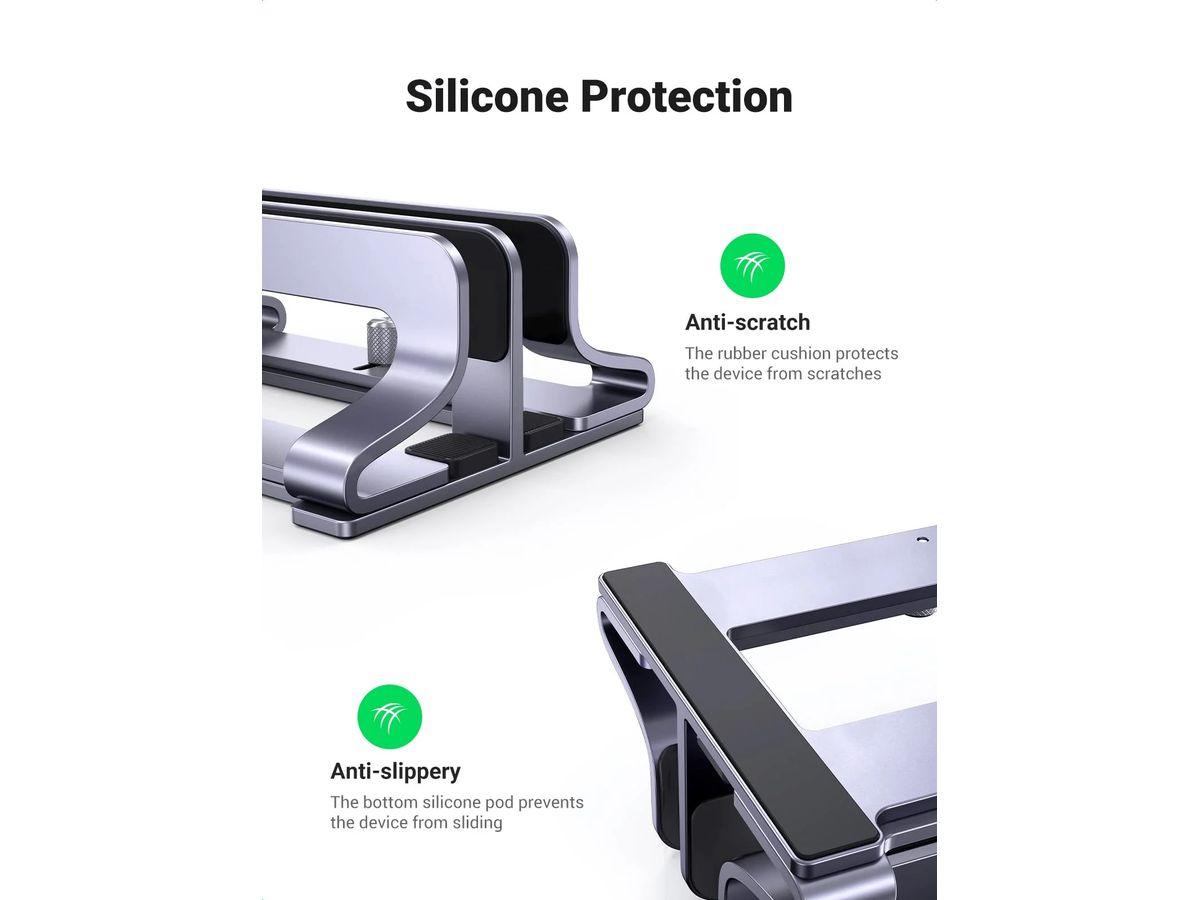 UGREEN Vertical Laptop Stand 60643 BB Dual-slot BB (6957303866434)