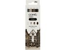 COPIC Marker Ciao Shade Set 22075420 Dark Warm Gray 4 pièces (4013695268019)